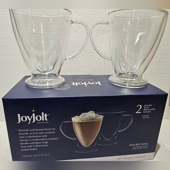 Joy Jolt Double Wall Irish Coffee Glasses - Picture 2 of 10